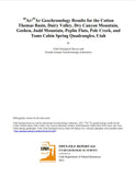 40Ar/39Ar Geochronology Results for the Cotton Thomas Basin, Dairy Valley, Dry Canyon Mountain, Goshen, Judd Mountain, Peplin Flats, Pole Creek, and Toms Cabin Spring quadrangles, Utah