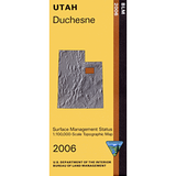 Duchesne, Utah - 30x60 Minute Series Topo Map (BLM Edition)