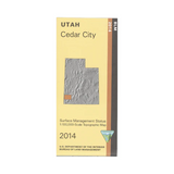Cedar City, Utah - 30x60 Minute Series Topo Map (BLM Edition)