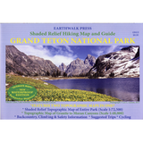 Grand Teton National Park, Shaded Relief Hiking Map and Guide