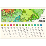 Geologic map of Kane County, Utah Postcard (M-101)