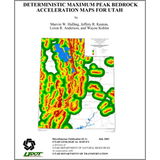 Deterministic maximum peak bedrock acceleration maps for Utah (MP 02-11)