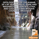Geologic map of the Kanab 30'x60' quadrangle, Kane and Washington Counties, Utah and and Coconino and Mohave Counties, Arizona (MP 08-2dm)