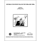 Notable Utah rock falls in the 1990s and 1980s (OFR-373)