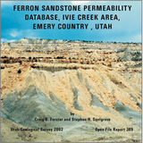 Ferron Sandstone permeability database, Ivie Creek area, Emery County, Utah (OFR-389)
