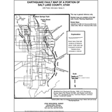 Earthquake fault map of a portion of Salt Lake County, Utah