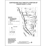 Earthquake fault map of a portion of Cache County, Utah (PI-83)
