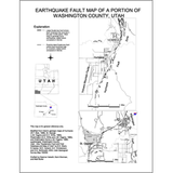 Earthquake fault map of a portion of Washington County, Utah (PI-85)
