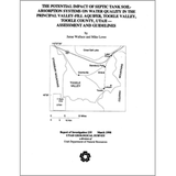 The potential impact of septic tank soil-absorption systems on water quality in the principal valley-fill aquifer, Tooele Valley, Tooele County, Utah - assessment and guidelines (RI-235)