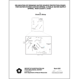Delineation of drinking water source protection zones for Water System Canyon Spring, a public-water supply spring, Iron County, Utah (RI-246)