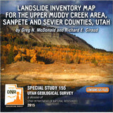 Landslide Inventory Map for the Upper Muddy Creek Area, Sanpete and Sevier Counties, Utah (SS-155)