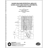 Radon-hazard-potential areas in Sandy, Salt Lake County, and Provo, Utah County, Utah (SS-85)