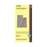 Huntington, Utah - 30x60 Minute Series Topo Map (BLM Edition)