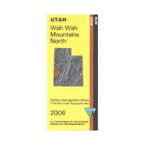 Wah Wah Mountains North, Utah - 30x60 Minute Series Topo Map (BLM Edition)