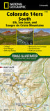Colorado 14ers South Map [San Juan, Elk, and Sangre de Cristo Mountains](TI-1303)