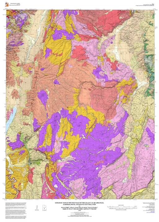 Geologic Map of the West Half of the Loa 30' x 60' Quadrangle, Garfiel ...