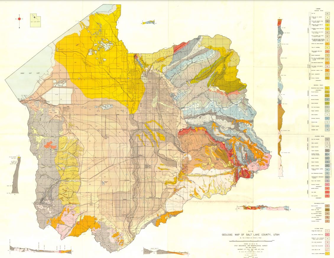 Geologic Map of Salt Lake County (M-15)