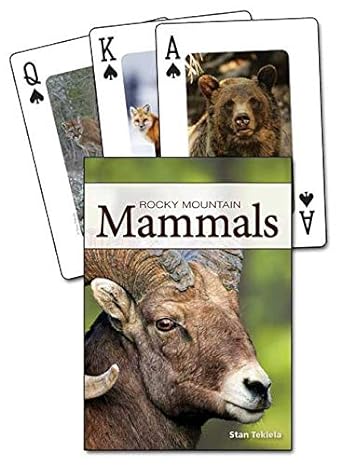 Rocky Mountains Mammals Playing Cards