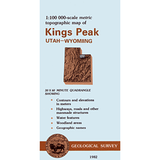 Kings Peak, Utah - 30x60 Minute Series Topo Map