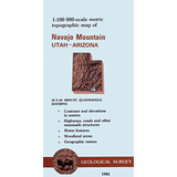 Navajo Mountain, Utah - 30x60 Minute Series Topo Map