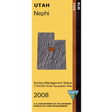 Nephi, Utah - 30x60 Minute Series Topo Map (BLM Edition)