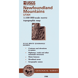 Newfoundland Mountains, Utah - 30x60 Minute Series Topo Map