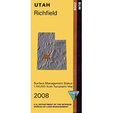 Richfield, Utah - 30x60 Minute Series Topo Map (BLM Edition)