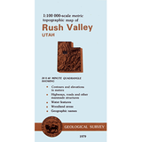 Rush Valley, Utah - 30x60 Minute Series Topo Map