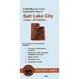 Salt Lake City, Utah - 30x60 Minute Series Topo Map