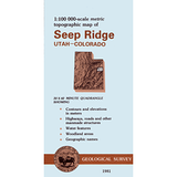 Seep Ridge, Utah - 30x60 Minute Series Topo Map