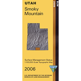 Smoky Mountain, Utah - 30x60 Minute Series Topo Map (BLM Edition)