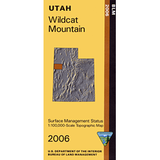 Wildcat Mountain, Utah - 30x60 Minute Series Topo Map (BLM Edition)