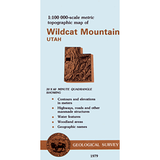 Wildcat Mountain, Utah - 30x60 Minute Series Topo Map
