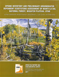 Spring Inventory and Preliminary Groundwater Dependent Ecosystems Assesment of Manti-La Sal National Forest, Wasatch Plateau, Utah (OFR-662)