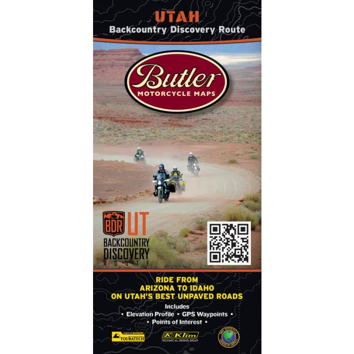 Utah Backcountry Discovery Route: Butler Motorcycle Maps – The Natural ...