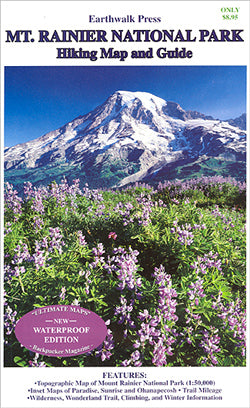 Mt. Rainier National Park Hiking Map and Guide