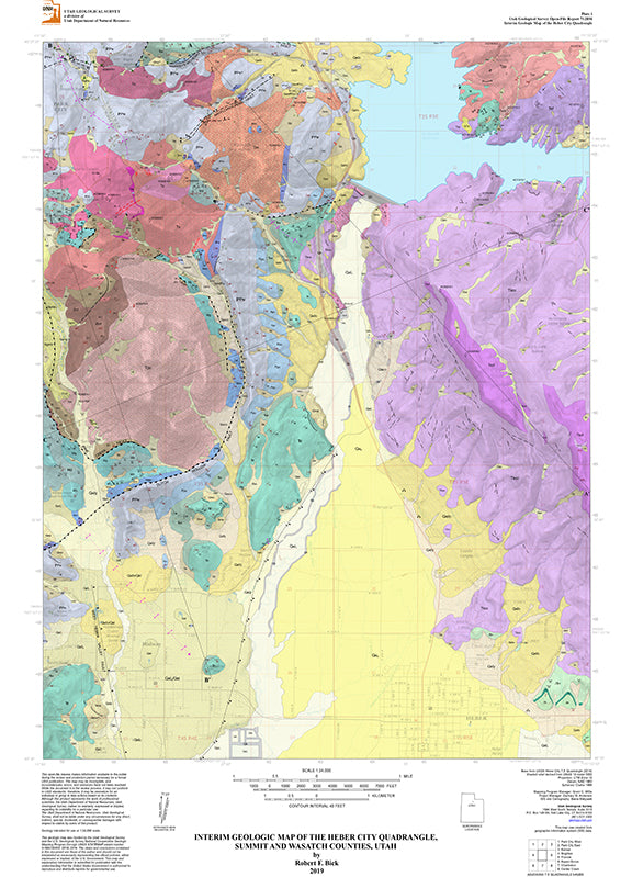 Interim Geologic Map of the Heber City Quadrangle, Summit and Wasatch Counties, Utah (OFR-712)