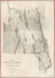 Great Salt Lake and Adjacent Country Historical Map 1850