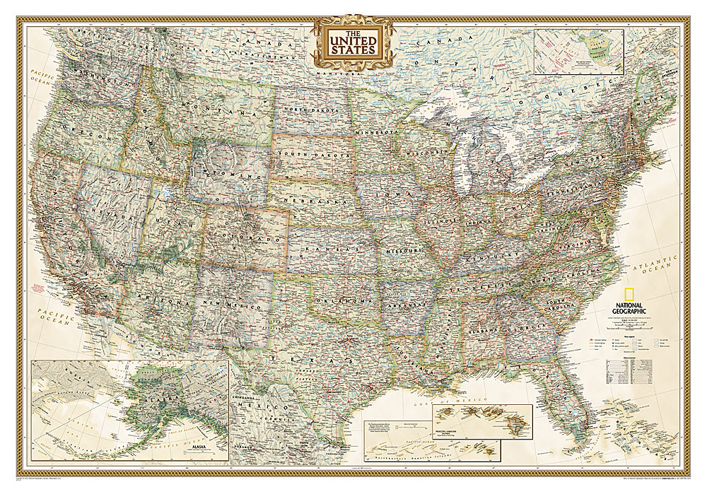 National Geographic United States Executive Map