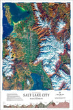 Salt Lake City & the Wasatch Front Laminated Map