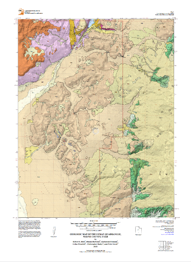 Geologic Map of the Lyman Quadrangle, Wayne County, Utah (M-288)