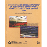 Effect of geothermal drawdown on sustainable development, Newcastle area, Iron County, Utah (C-97)
