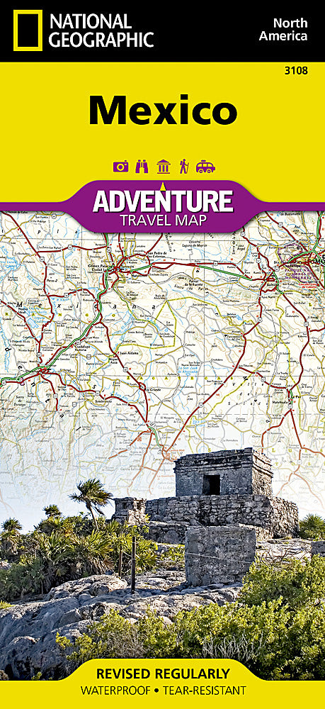 Mexico Adventure Travel Map (3108)