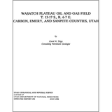 Wasatch Plateau oil and gas field, T. 13-17 S., R. 6-7 E., Carbon, Emergy and Sanpete Counties, Utah (OFR-192)