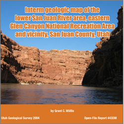 Interim geologic map of the lower San Juan River area, eastern Glen Ca –  Natural Resources Map u0026 Bookstore
