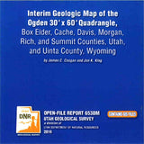 Interim Geologic Map of the Ogden 30'x60' Quadrangle, Box Elder, Cache, Davis, Morgan, Rich, and Summit Counties, Utah, and Uinta County, Wyoming (OFR-653dm)