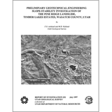 Preliminary geotechnical-engineering slope-stability investigation of the Pine Ridge landslide, Timber Lakes Estates, Wasatch County, Utah (RI-232)