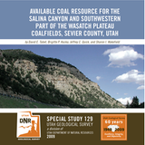 Available coal resource for the Salina Canyon and southwestern part of the Wasatch Plateau coalfields, Sevier County, Utah (SS-129)