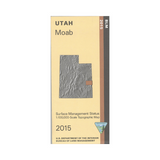 Moab, Utah - 30x60 Minute Series Topo Map (BLM Edition)