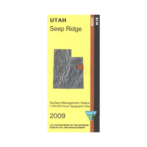 Seep Ridge, Utah - 30x60 Minute Series Topo Map (BLM Edition)